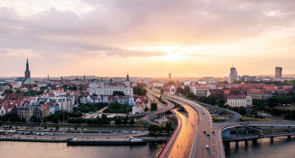 Szczecin, wjazd do miasta, fot. D. Róż