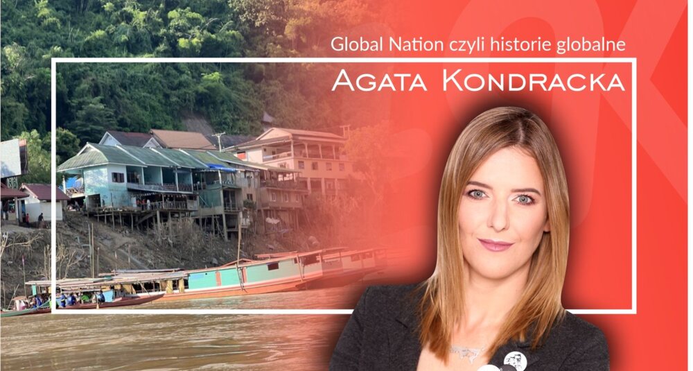 Agata Kondracka w cyklu Global Nation czyli historie globaln. Zdjęcie po prawej stronie - widok na Mekong ze slow boat, fot. A. Kondracka