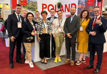 Polskie stoisko narodowe na IMEX America zorganizowała Polska Organizacja Turystyczna reprezentowana przez Poland Convention Bureau. Swoje oferty oraz możliwości promowało sześć polskich podmiotów