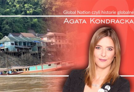 Agata Kondracka w cyklu Global Nation czyli historie globaln. Zdjęcie po prawej stronie - widok na Mekong ze slow boat, fot. A. Kondracka