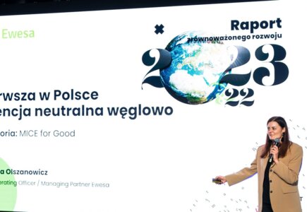 Kategoria MICE for Good, projekt: Pierwsza w Polsce agencja neutralna węglowo prezentuje Karolina Olszanowicz, Ewesa