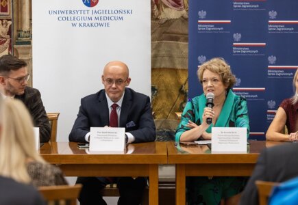 Inauguracja Jubileuszowego Kongresu Polonii Medycznej odbyła się 11 września w Auli Collegium Novum Uniwersytetu Jagiellońskiego. fot. Jubileuszowy Kongres Polonii Medycznej / Facebook