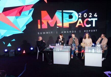 Sesja: „Puls event marketingu z Imagine Nation. Podsumowanie 2024”: Dawid Bednarski (Imagine Nation), Magdalena Efler (L’Oreal Polska), Michał Korczak (Focus Nation), Michał „Shootman” Majewski (Shootme), Marcin Morawski (Dell Technologies Polska)