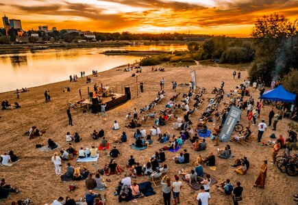 Dzielnica Wisła: fortepianowy recital Alch3mika na plaży Rusałka, fot. M. Misiurewicz